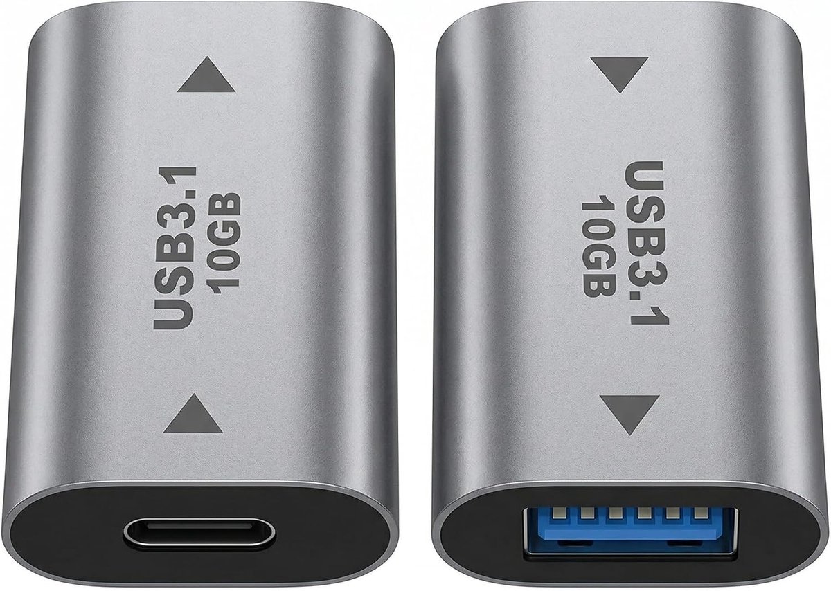 Adapter USB C-aansluiting naar USB A bus van legering, USB C naar USB 3.1-aansluiting met 10 Gbps snelle overdracht - ShopVlot