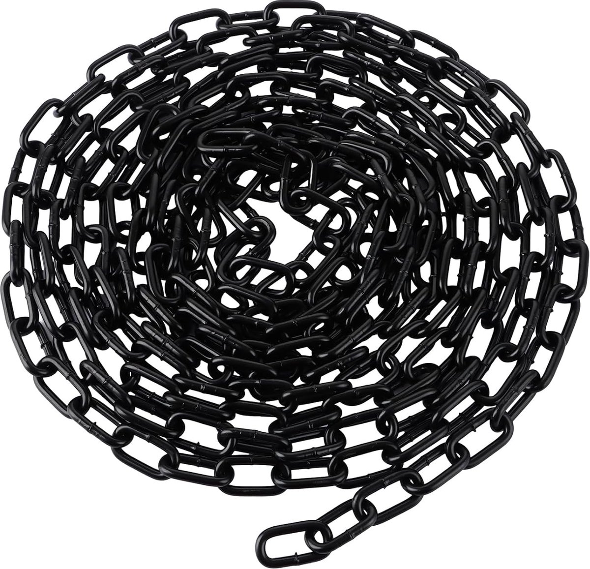 SnelShoppen - Stalen Ketting 5 mm x 8 m - Verstevigde Keten voor Hangen, Slepen, Bevestigen - Carbon Staal, Duurzaam en Sterk - Ideaal voor Honden, Sc