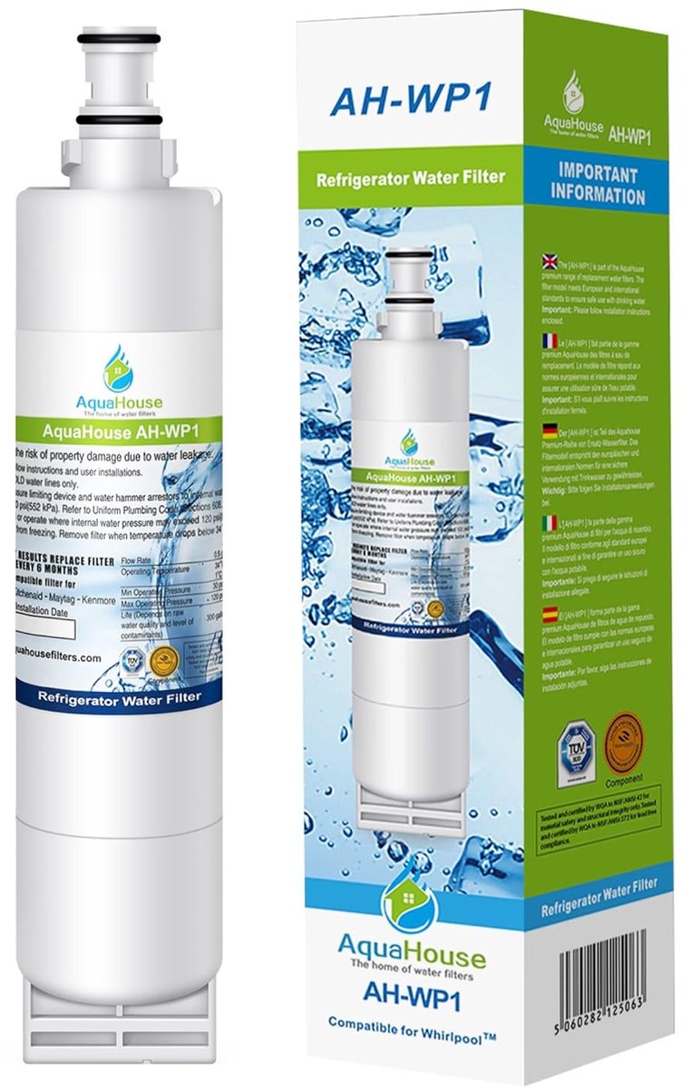 Waterfilter voor Whirlpool koelkast - Compatibel met SBS002, 4396508 - Verbetert waterkwaliteit - ShopVlot