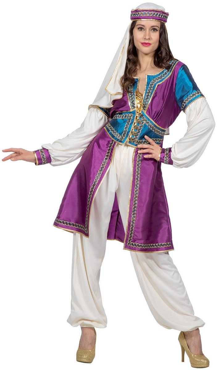 Wilbers Karnaval BV - Luxe oosterse prinsessen verkleedpak voor dames - 42