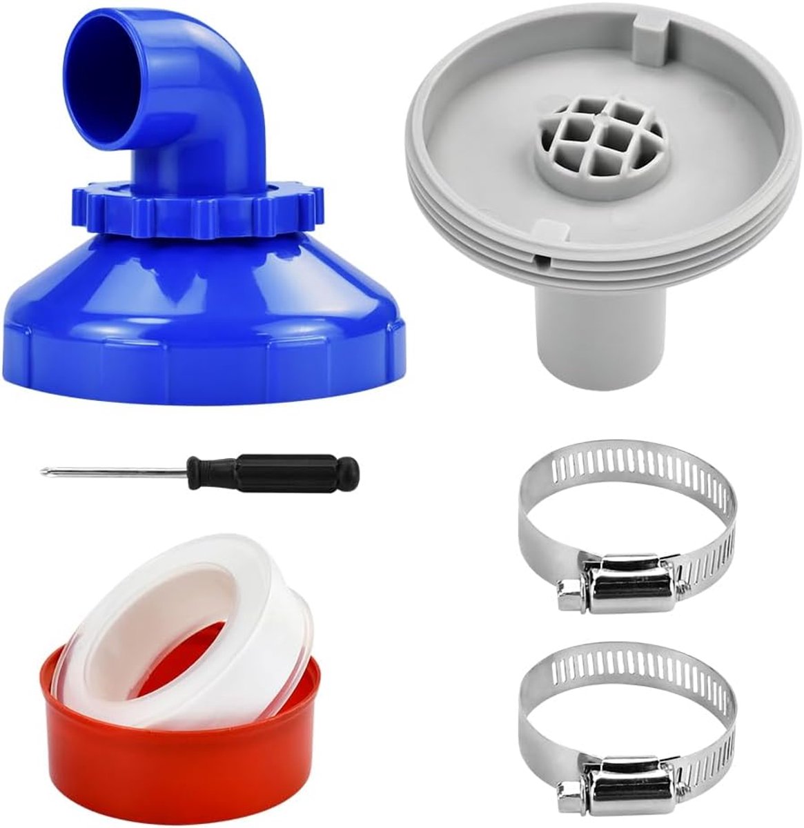 Pool Inlaatnozzle 360° Rotatable - 32 mm Pool Outlet Inlaatnozzle Set - Compleet met accessoires - ShopVlot