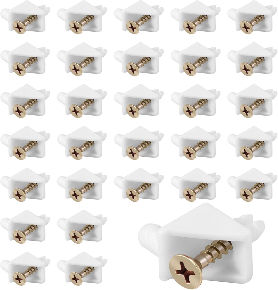 Plankdragers 5 mm - Wit - Inclusief schroeven - Ideaal voor kasten - ShopVlot