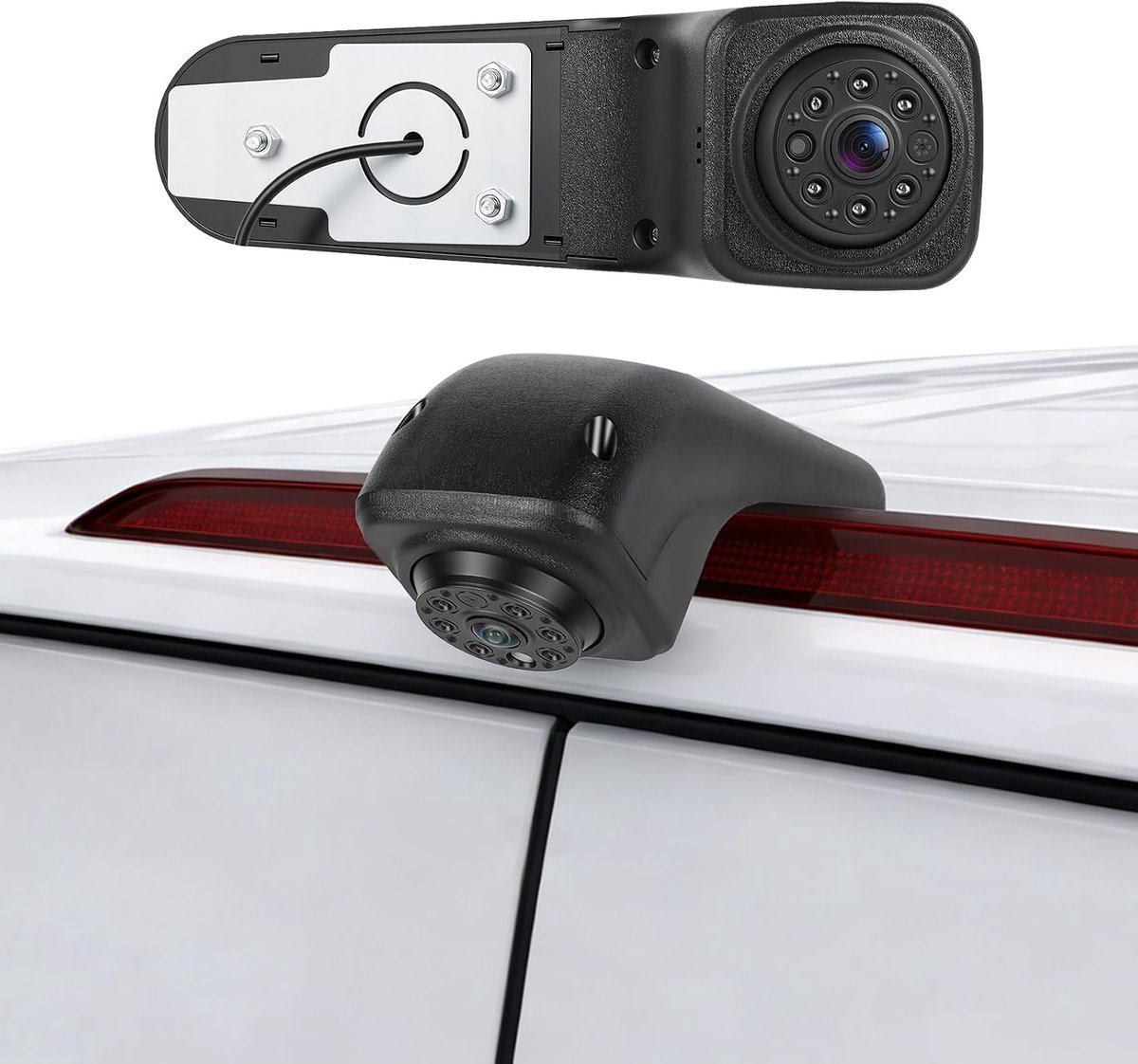 Achteruitrijcamera VW Crafter 2017 - hoog gemonteerd - IR-nachtzicht - IP67 waterdicht - ShopVlot