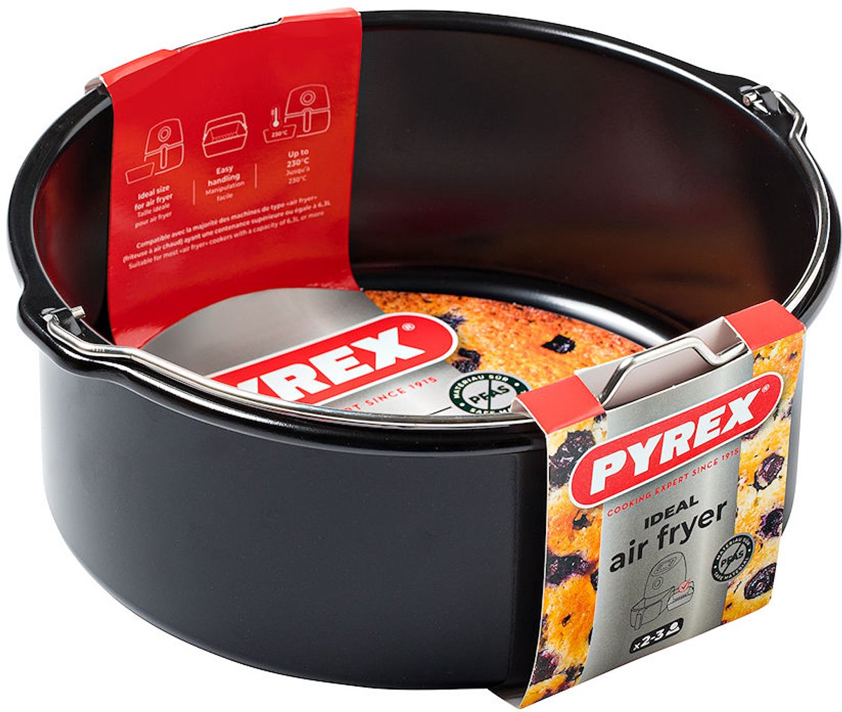 PYREX Metalen mand/bak met handvat voor AIR FRYER 20x19 cm rond — cadeau in Cadeau-ideeën - foto 5