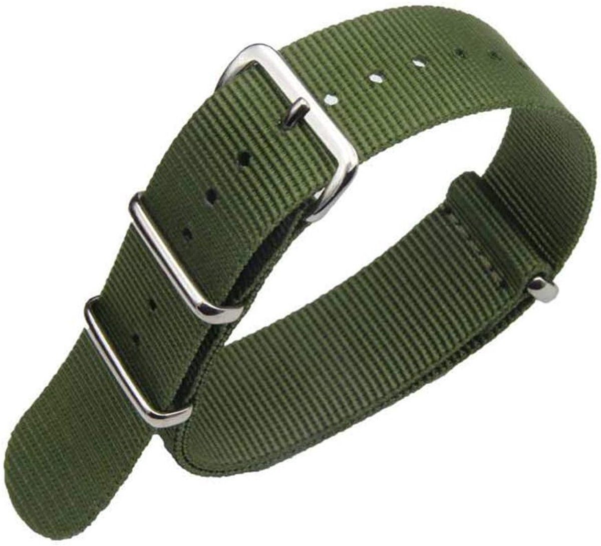 Nylon Watch Straps Band NATO Style Choice of Color, Length and Width 16mm 18mm 20mm 22mm 24mm Replacement Ballistic - ShopVlot