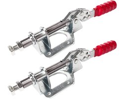Rocker Clamp, Guador 2 Pcs Iron Galvanized Quick Fixed Toggle Clamp for Welding Woodworking Mold and Machine Operation - ShopVlot
