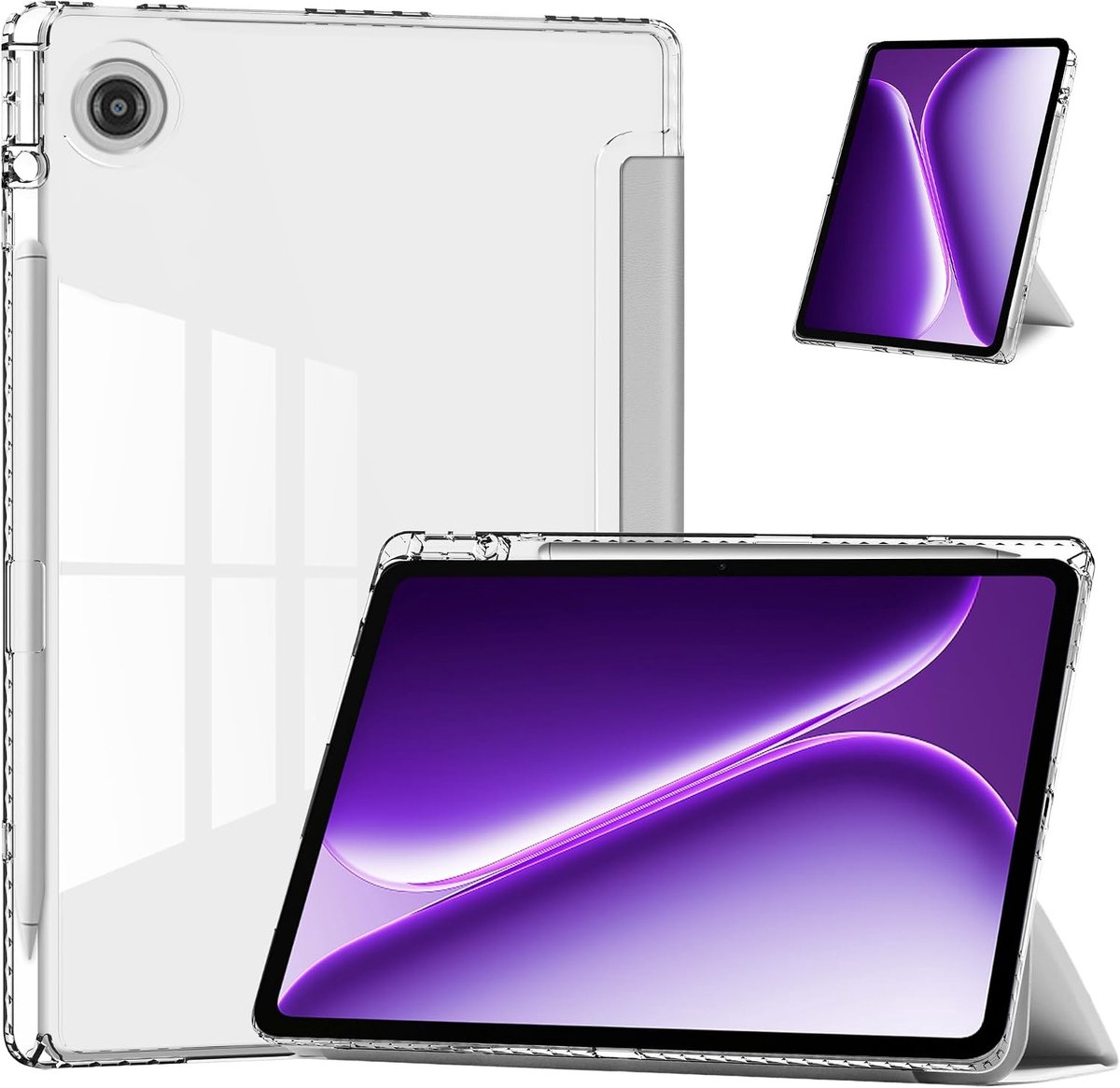 FDHYFGDY Beschermhoes voor OnePlus Pad Go 2/Oppo Pad 5 hoes, PU [ultradun en schokbestendig] drievoudig gevouwen - ShopVlot