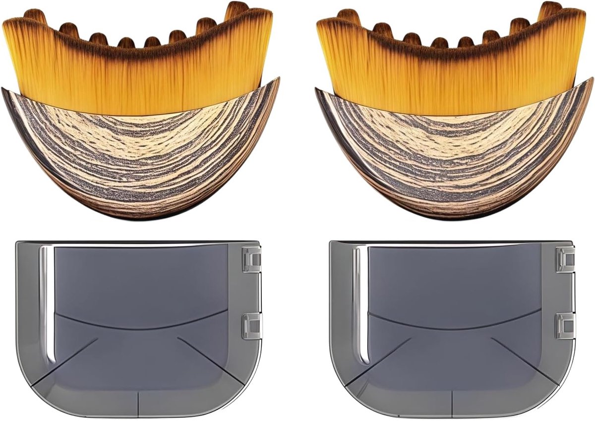 Body Brush set van 2 - zachte haren - ideaal voor lichaamsverzorging - ShopVlot