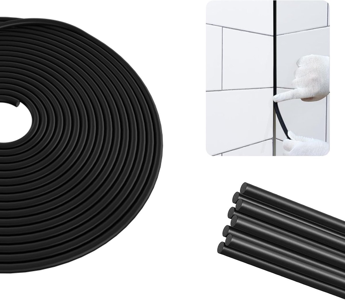 Round Seal, Rubber Foam, Weatherproof, EPDM Foam Rubber, Black, for DIY Seal, Bearing Pads, Foam Hoses, Crafts, Home - ShopVlot