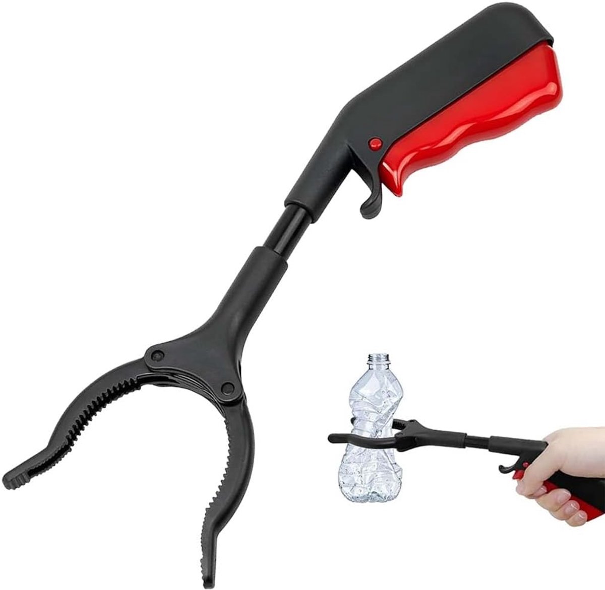 1 Pezzo Pinza Raccolti Oggetti In Metallo, Pinza Antiscivolo Rinforzata, Lunghezza 30Cm, Per Anziani E Bambini - ShopVlot
