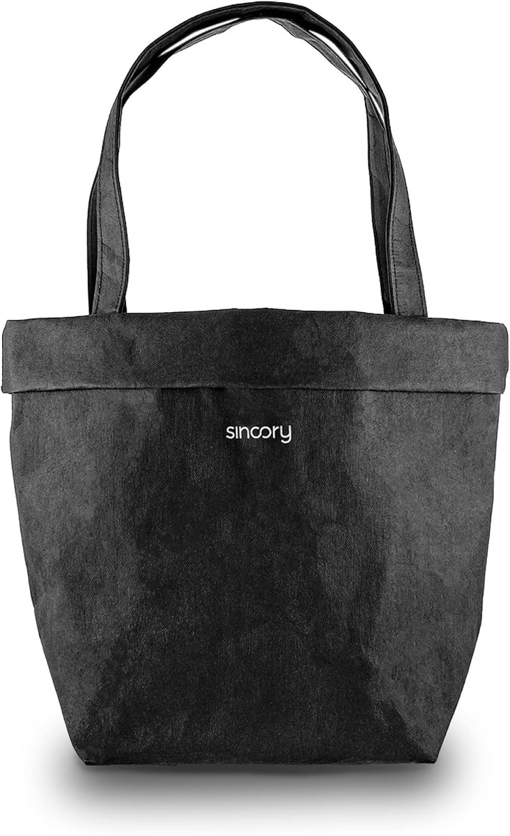 black - women's handbag - made of durable and vegan material - made of kraft paper - ShopVlot