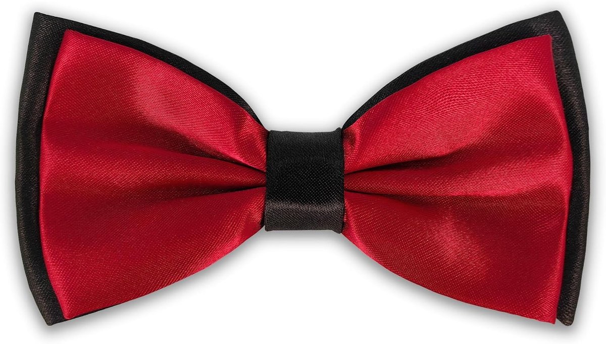 BT-BYB2 Men's Tuxedo Bow Tie for Casual Graduation Wedding Party, Burgundy with Black - ShopVlot