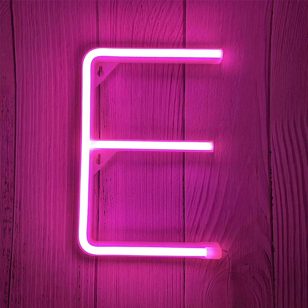 Enuoli Led Neon Letter Lights, Pink Neon Sign Lights Letters Neon Sign Battery/USB Illuminated Letters Neon Night - ShopVlot