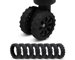 Luggage Wheel Covers 8 Pcs Silicone Suitcase Wheels Cover Noise Shock Absorption Wheel Cover Luggage Spinner Wheel - ShopVlot
