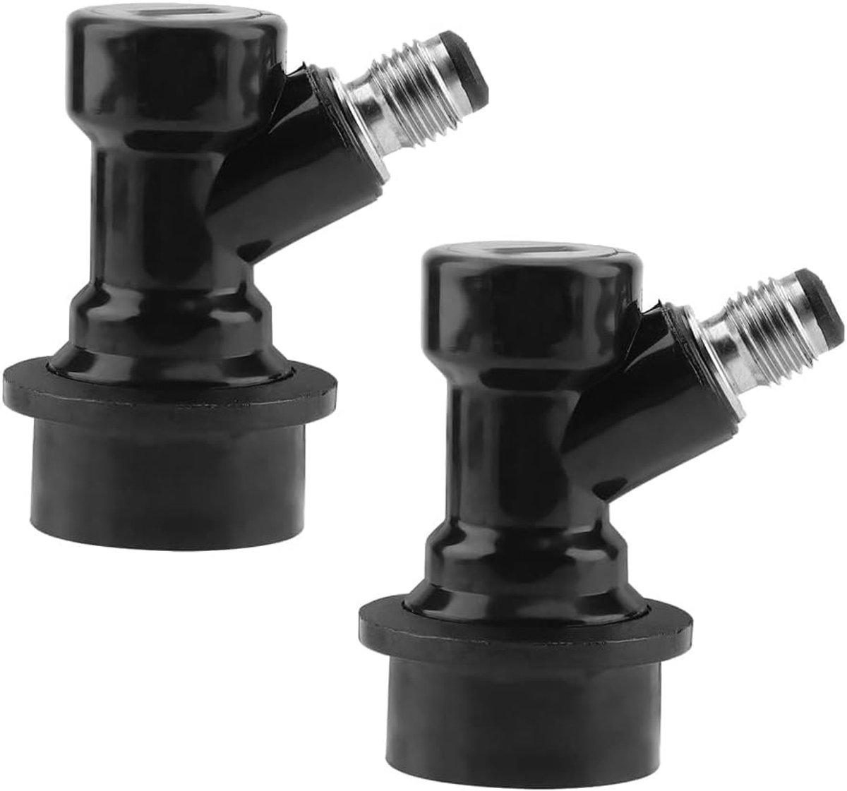 2pcs Ball Lock Disconnect Kit Beer Disconnect for Homebrew Beer Soda Corny Keg Liquid Connectors, 1/4 Barb Ball Lock - ShopVlot