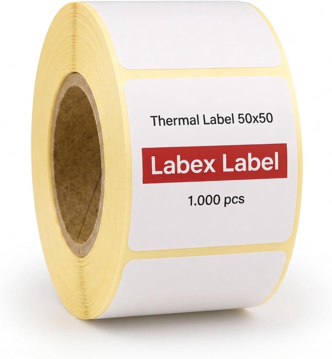 Thermal labels 50 x 50 mm - zebra labels - on roll; 750 pieces - Thermodirect labels - ShopVlot