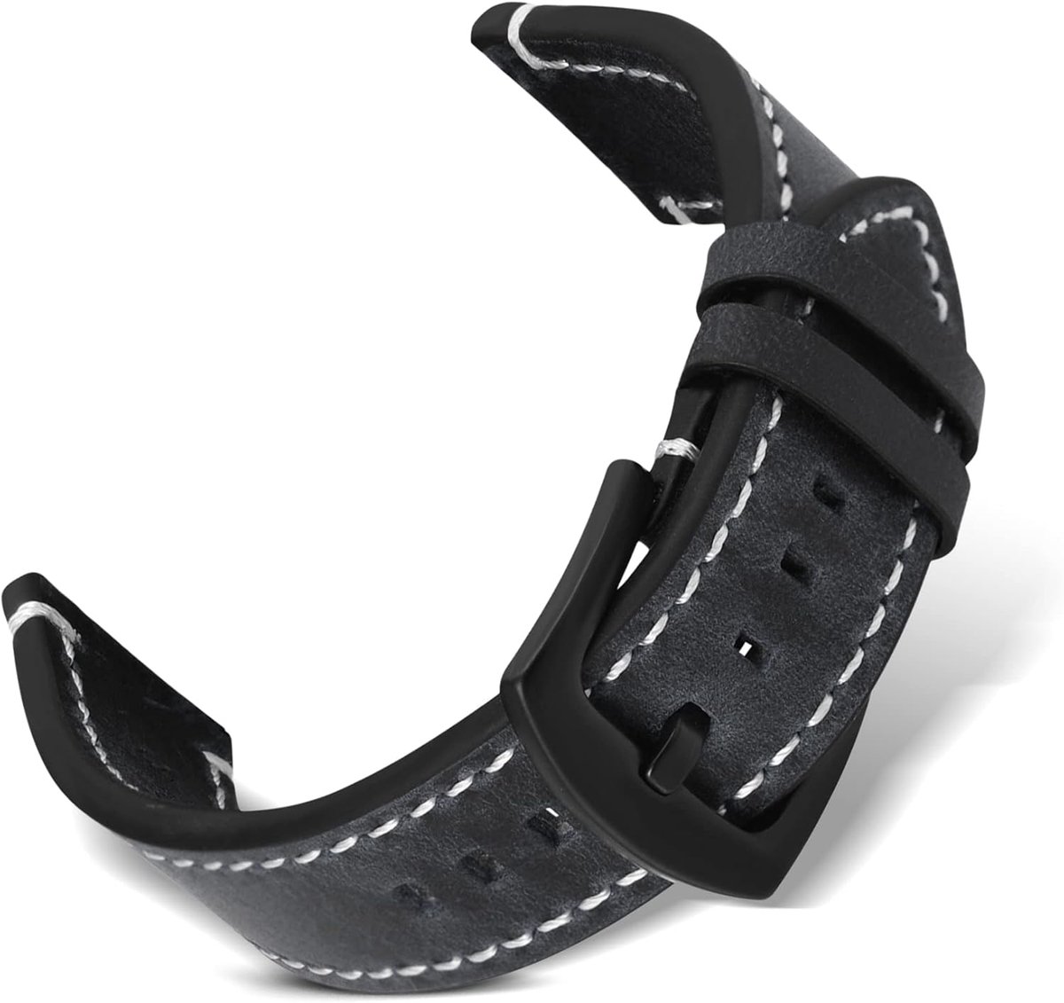 Genuine Leather Bracelet for 18 mm, 20 mm, 22 mm, 24 mm, Soft and Comfortable with Quick Release Cowhide Leather Strap - ShopVlot
