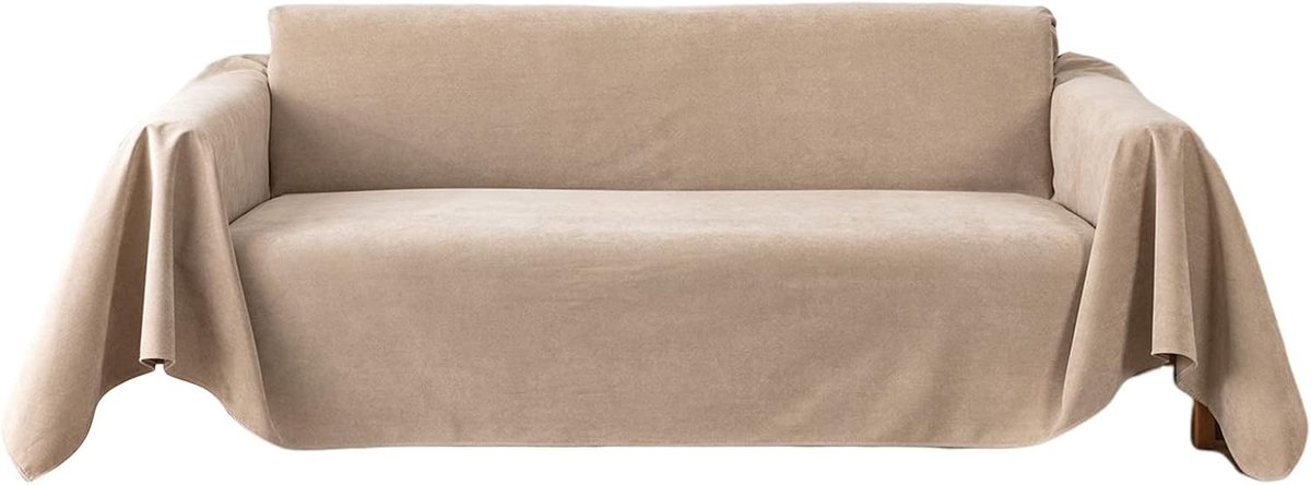 Sofahoes 180 x 260 cm - khaki - waterdicht - comfortabel en anti-slip - ShopVlot
