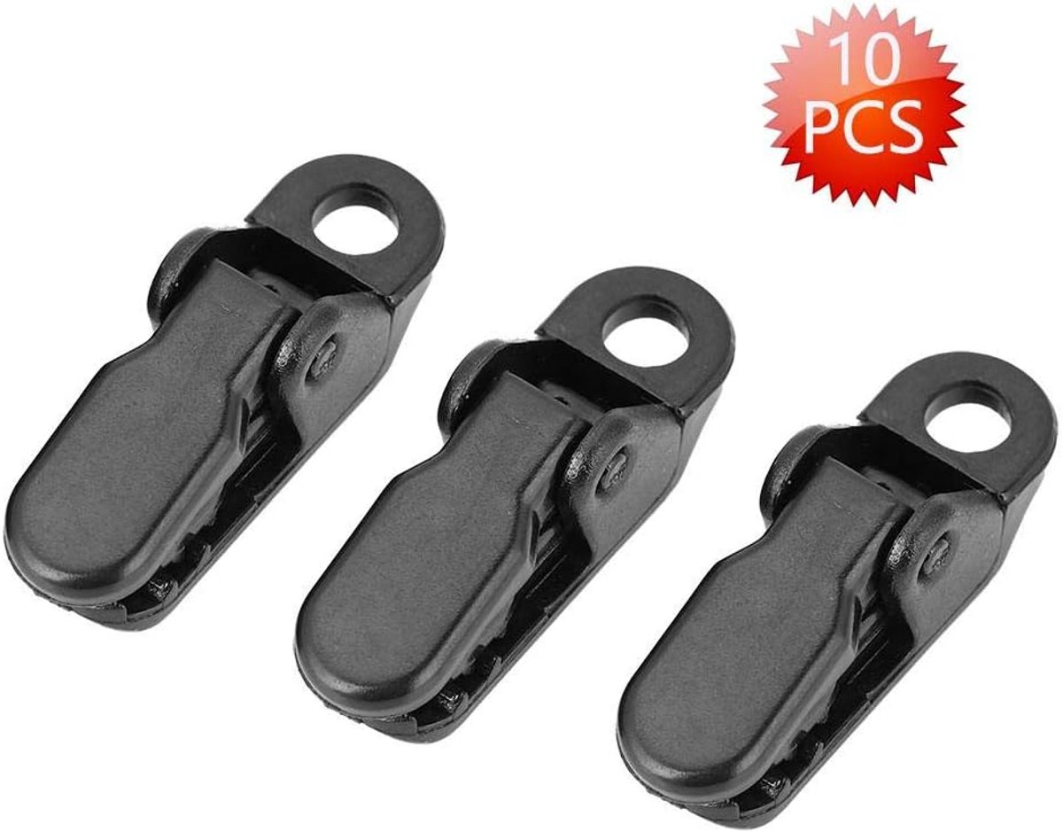 Klemmen set 10 stuks - Duurzame zeilclips - Herbruikbaar - Ideaal voor kamperen - ShopVlot
