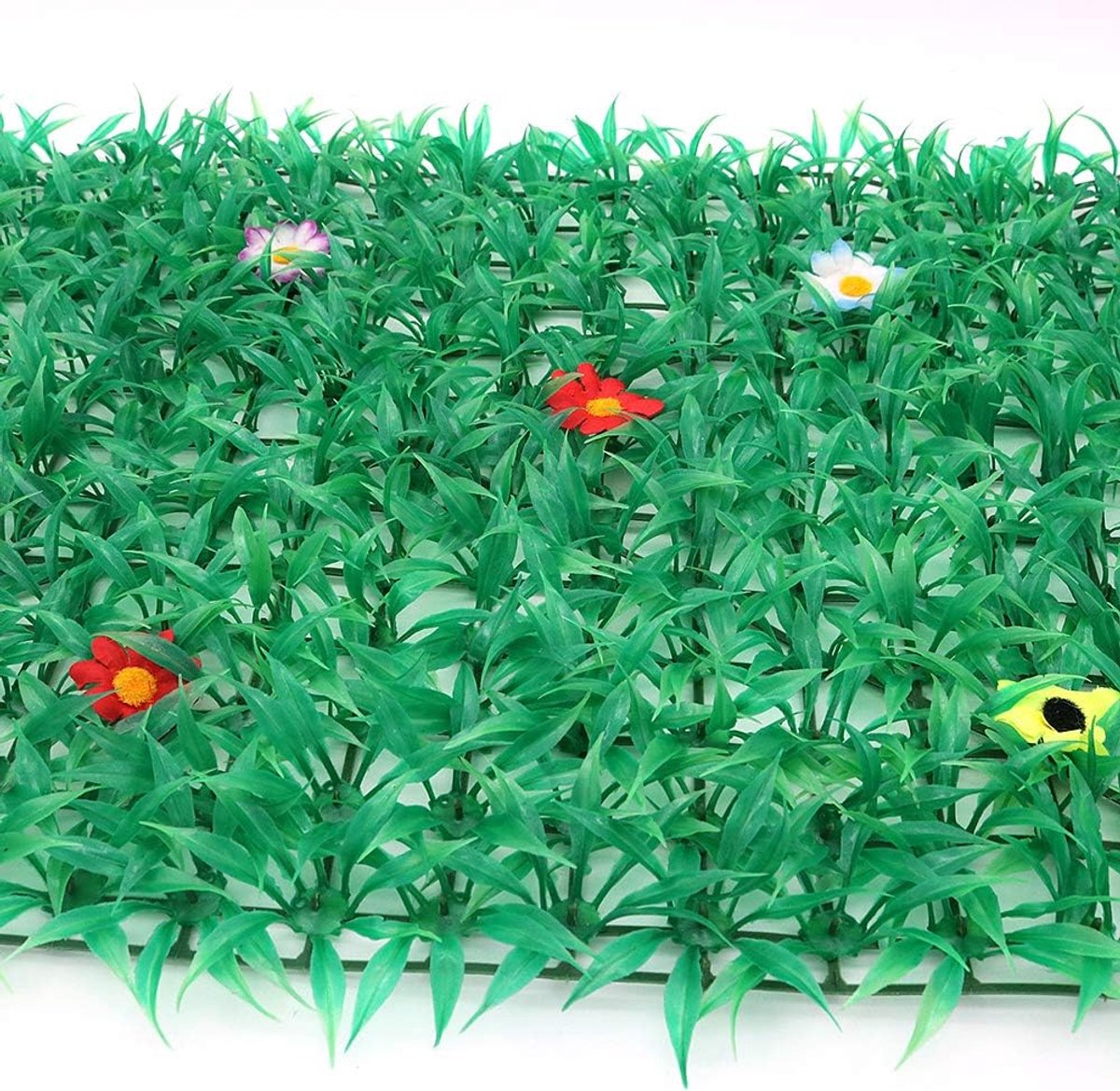 Groene plantenwand 60x40cm - Kunstplanten - Decoratieve achtergrond - Verfraai je ruimte - m-winkel