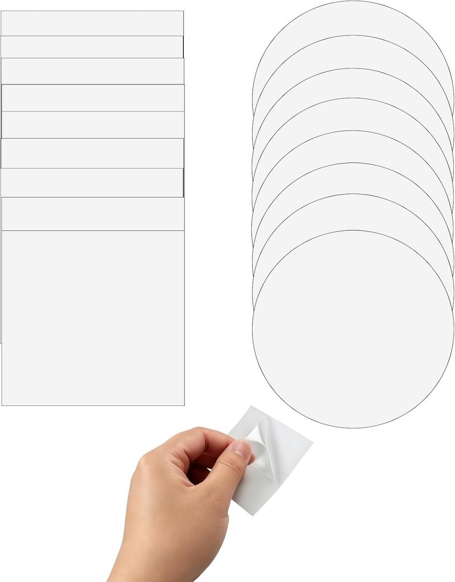 16-delige zelfklevende reparatiepleisters: transparante, waterdichte patches voor tenten, dekzeilen, opblaasbare matrassen en zwembaden, ideaal voor veelzijdige reparaties
