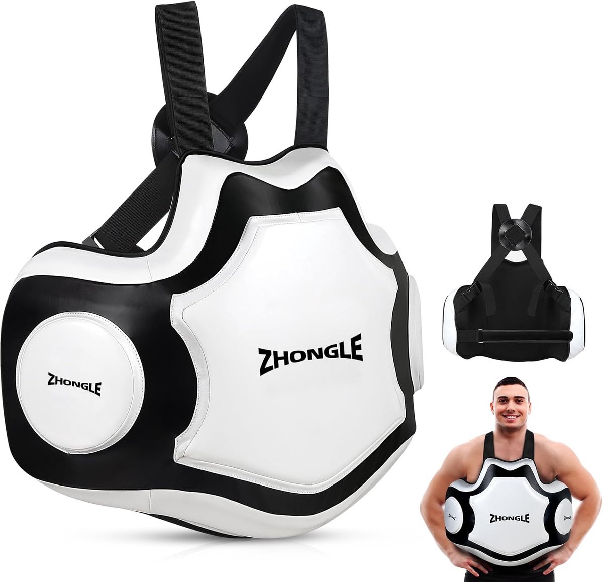 Professional Boxing Body Protection Martial Arts Heavy Hitter Body Pad Taekwondo Chest Target Leather Body Protection - ShopVlot