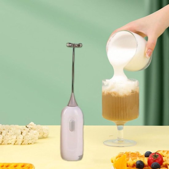Home Wireless Milk Mixer Small Baking Tool Frother Kitchen Handheld Electric Egg Beater - ShopVlot — afbeelding 3