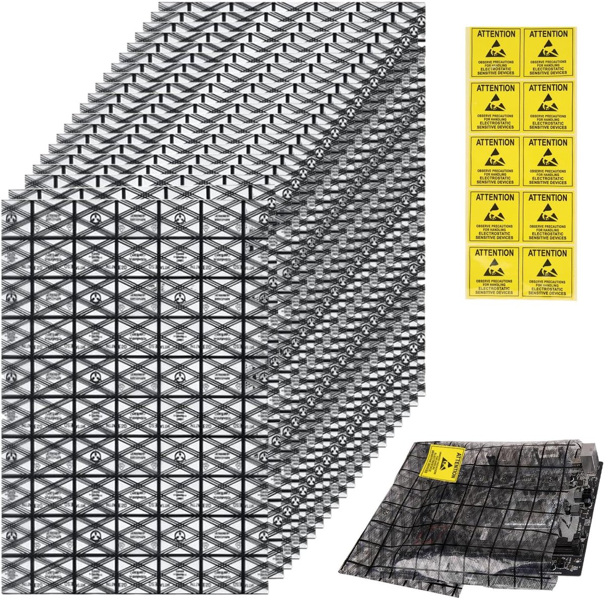 Antistatische zakken 30 x 40 cm - herbruikbaar polyethyleen - 20 stuks - bescherming voor elektronische componenten - ShopVlot