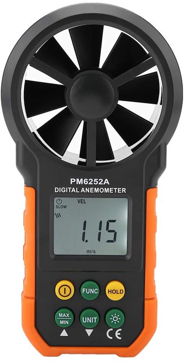 Digitale Anemometer voor Wind Snelheid en Luchtvolume - Nauwkeurige Metingen en Gebruiksvriendelijk Ontwerp