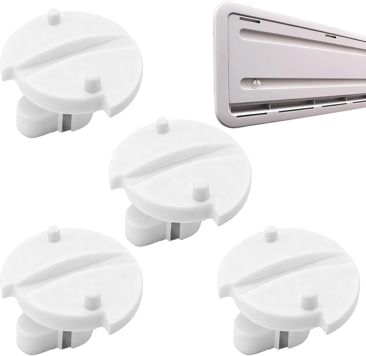 Ventclip voor ventilatierooster koelkast - winterafdekking - 4 stuks - geschikt voor L100 L200 - veilig bij trillingen - ShopVlot
