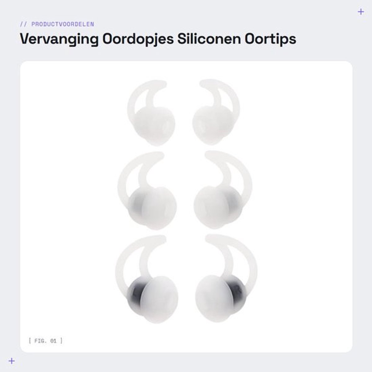 Vervanging Oordopjes - Siliconen Oortips - Geluidsisolatie - Wit - Compatibel met Oortelefoons - 3 Paar in Maat S M L