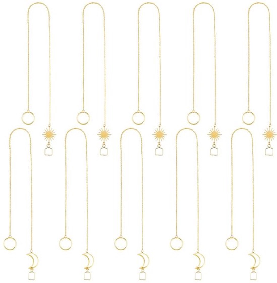 Set van 10 Suncatchers Kettingen voor Vensterdecoratie