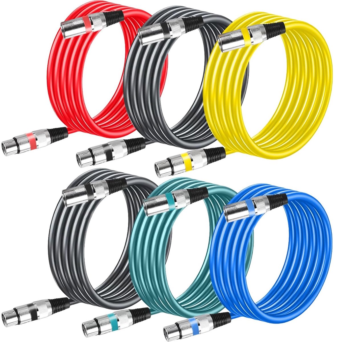 XLR Microfoon Kabel 1.5m - Premium PVC - 3 Pin Adapter - Voor Studio Opnames - ShopVlot