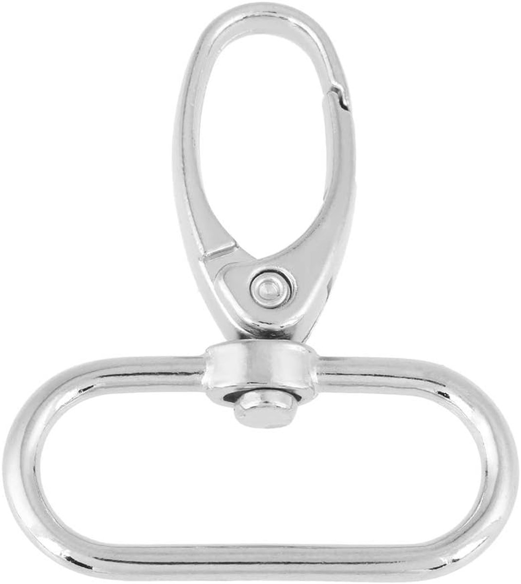 Watris Veiyi Carabiner Key Ring, 20 Pieces Key Rings with Swivel Joint, D-ring Rotatable Carabiner, Rotatable 360° - ShopVlot