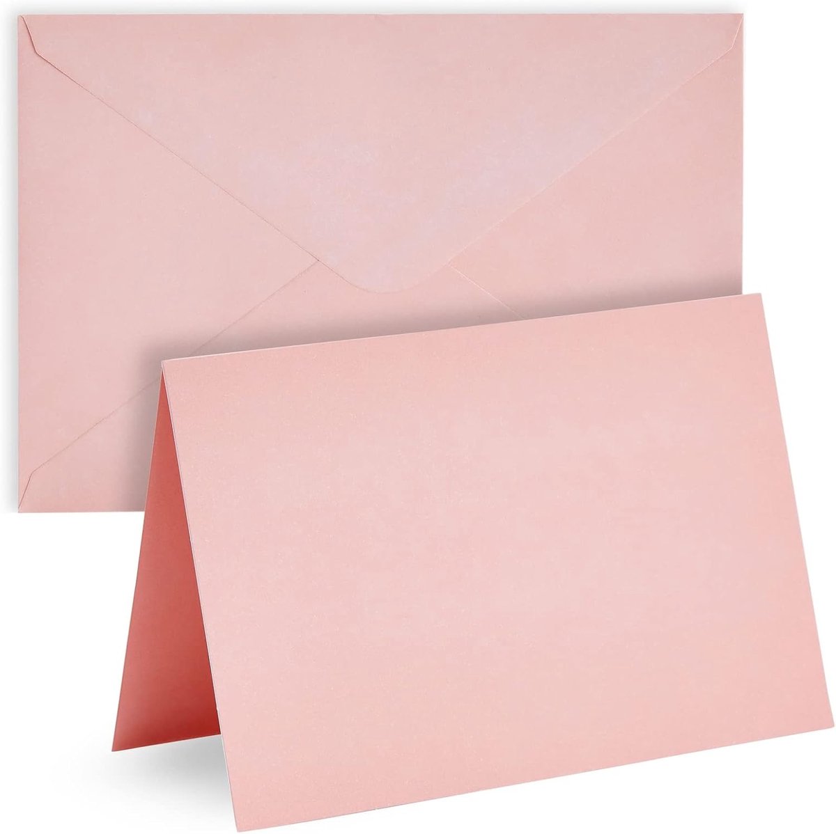 Wenskaarten set 48 stuks - 4x6 roze - blanco kaarten en enveloppen - perfect voor babyshowers - ShopVlot