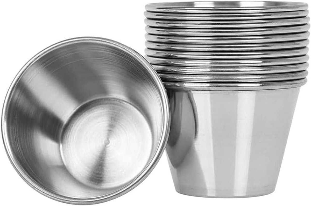 Flanvorm 9 cm - Ronde Puddingvorm - Set van 12 - Hoogwaardige RVS - ShopVlot