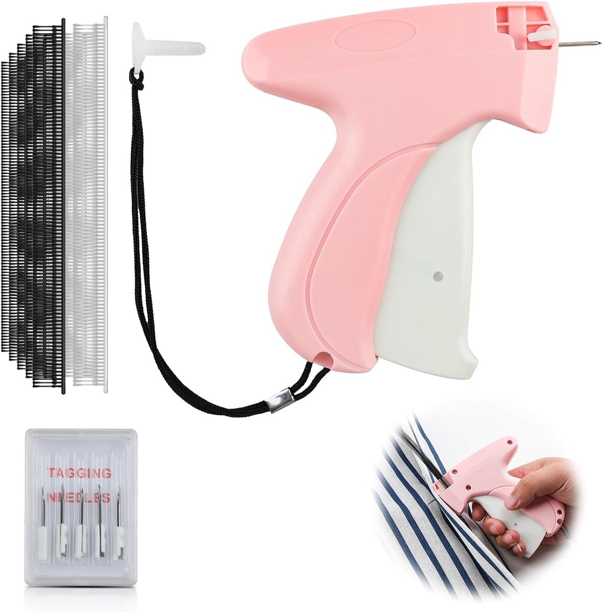 Kledingreparatiehulp - Mini naaimachine - Pink - Handig voor onderweg - ShopVlot