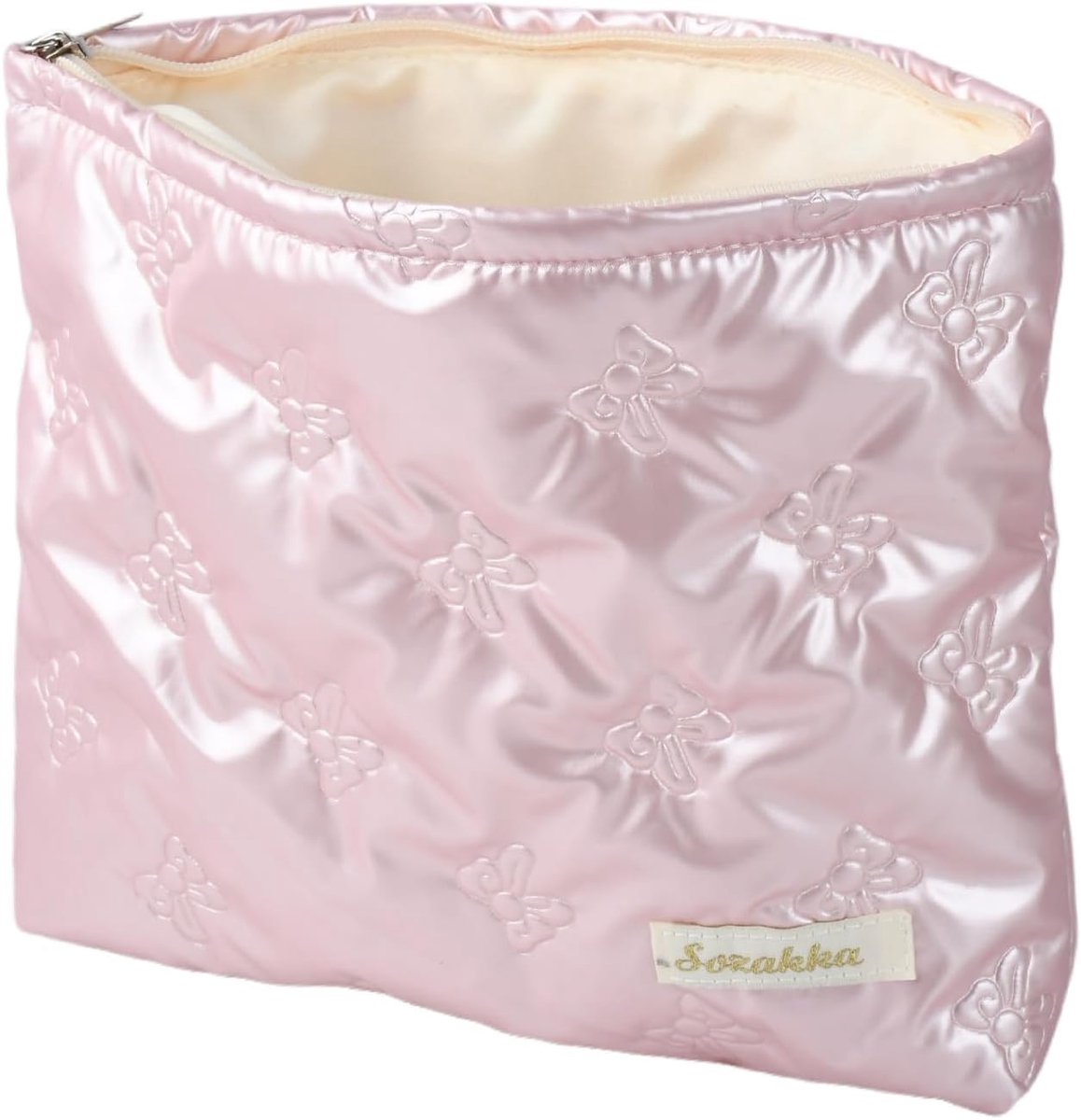 Cosmetic bag klein roze - toilettas lichtgewicht - opbergruimte voor meisjes - ideaal voor onderweg - ShopVlot