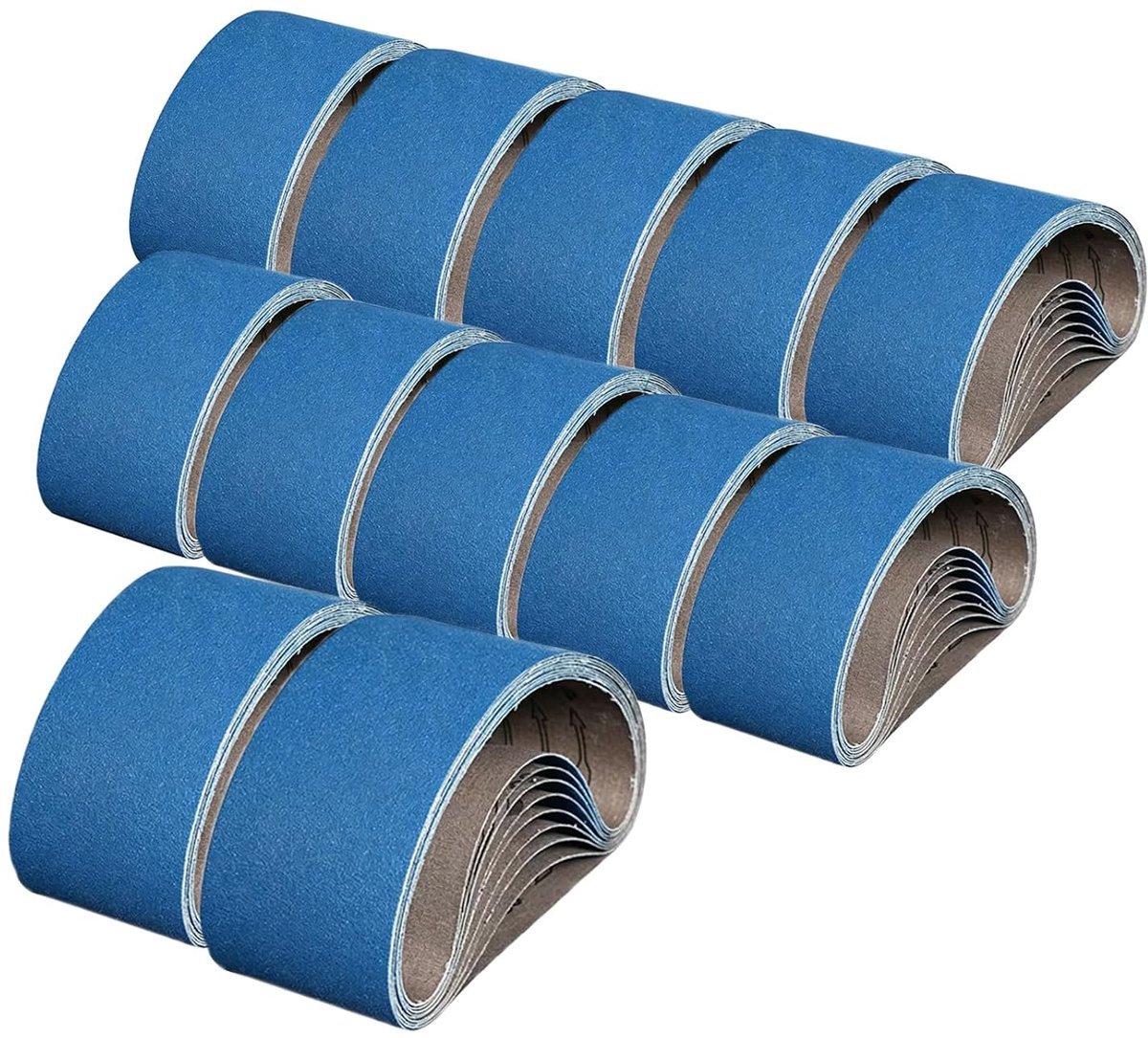 Schuurbanden 75 x 533 mm - Zircon Corundum - 12 stuks - Voor metaal en hout - ShopVlot