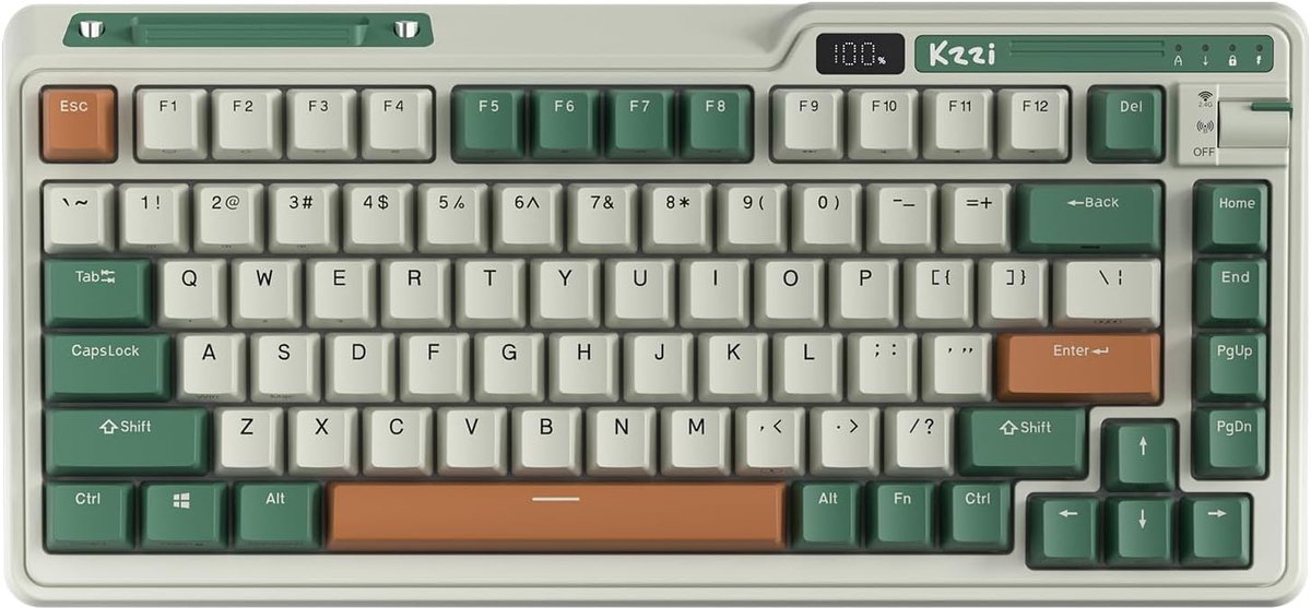 Mechanisch Toetsenbord 75% - Draadloos - Triple Mode - Ideaal voor Gaming - ShopVlot