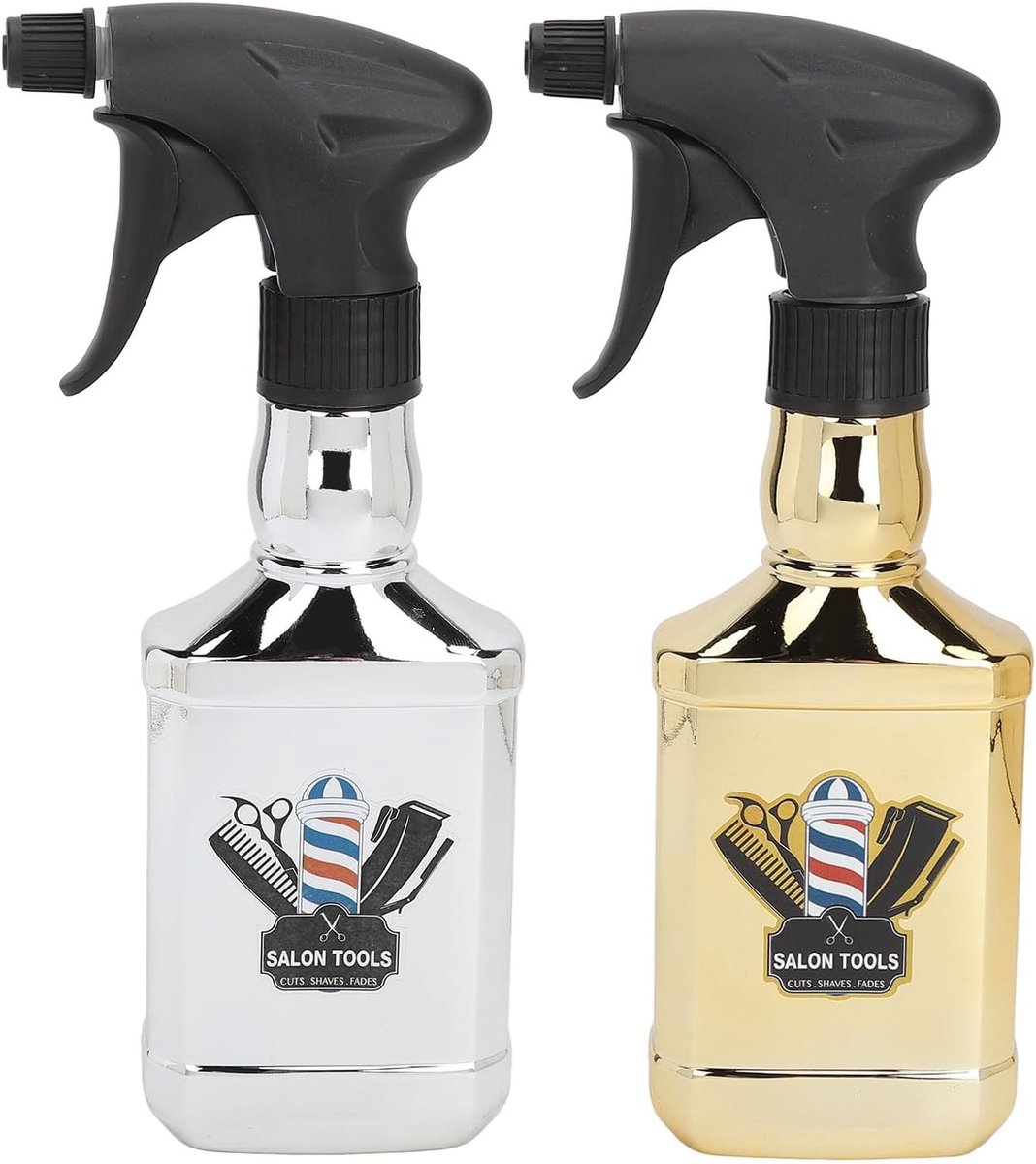 Spuitfles 500 ml - 2 Pack Retro Spray Bottle - Fijne nevel - Ideaal voor haarstyling - ShopVlot