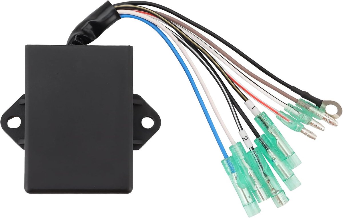 GOOFIT CDI Coil Unit Assy Ignition Replacement for Outboard Engine 2-Stroke 25PK 30PK E25B E30H 61N-85540-00 - ShopVlot
