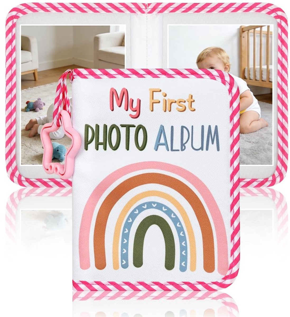 Solidchoice - Baby Fotoalbum 'Mijn Eerste Jaar' met 17 Foto's