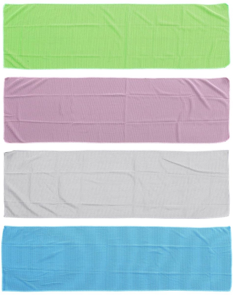 Solidchoice - Koelhanddoek Set van 4 voor Sport en Yoga
