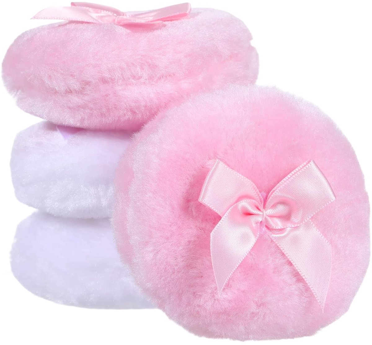 Solidchoice - Set van 4 Wasbare Makeup Puff voor Gezicht en Lichaam