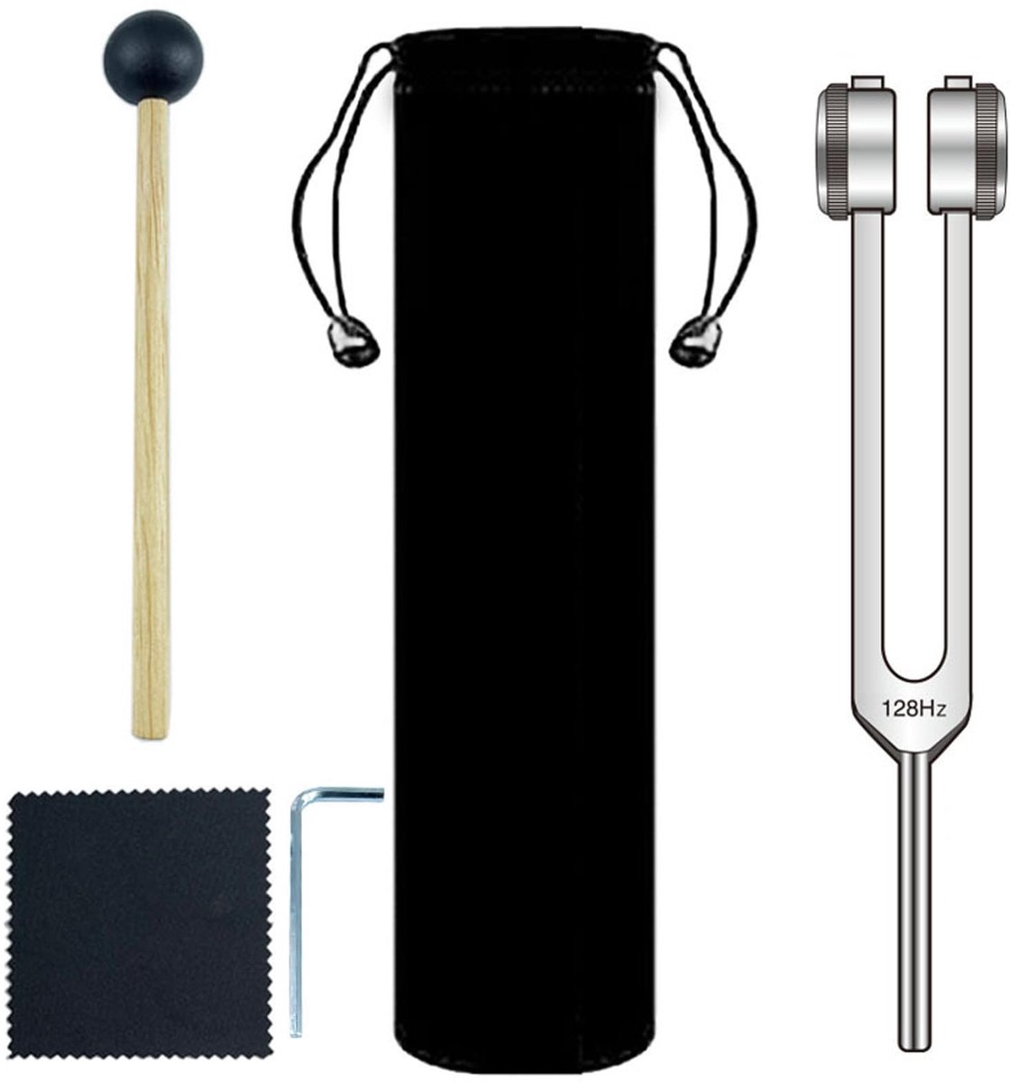 Solidchoice - Set van 128 Hz Tuning Forks voor Therapie en Meditatie