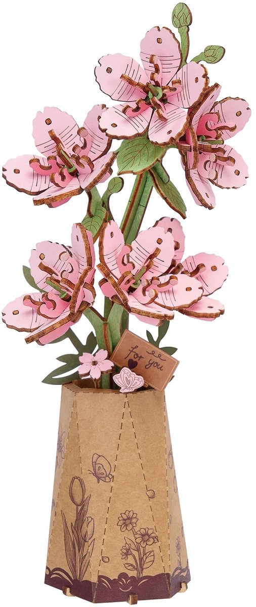 Solidchoice - 3D Houten Puzzel Sakura voor Volwassenen