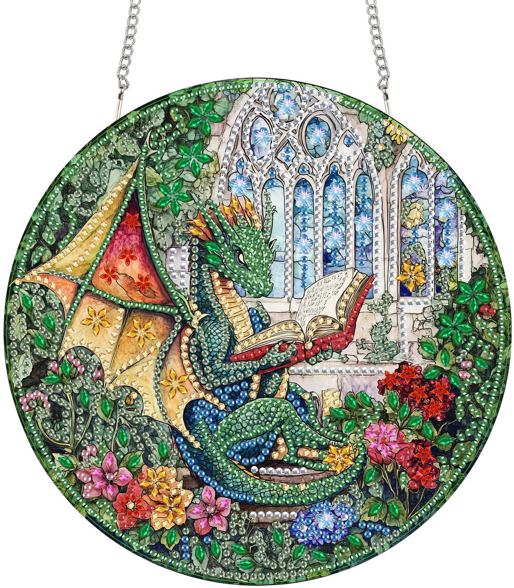 Solidchoice - DIY Diamant Schilderij Raam met Ketting 20 x 20 cm