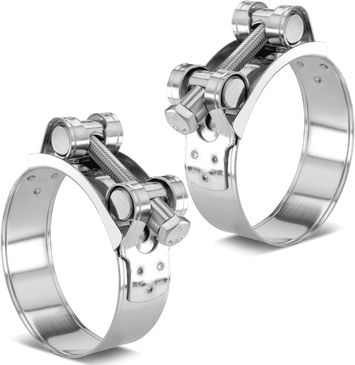 Hinged bolt clamps 26-28mm - roestvrij staal - verstelbaar - stevige verbindingen - ShopVlot
