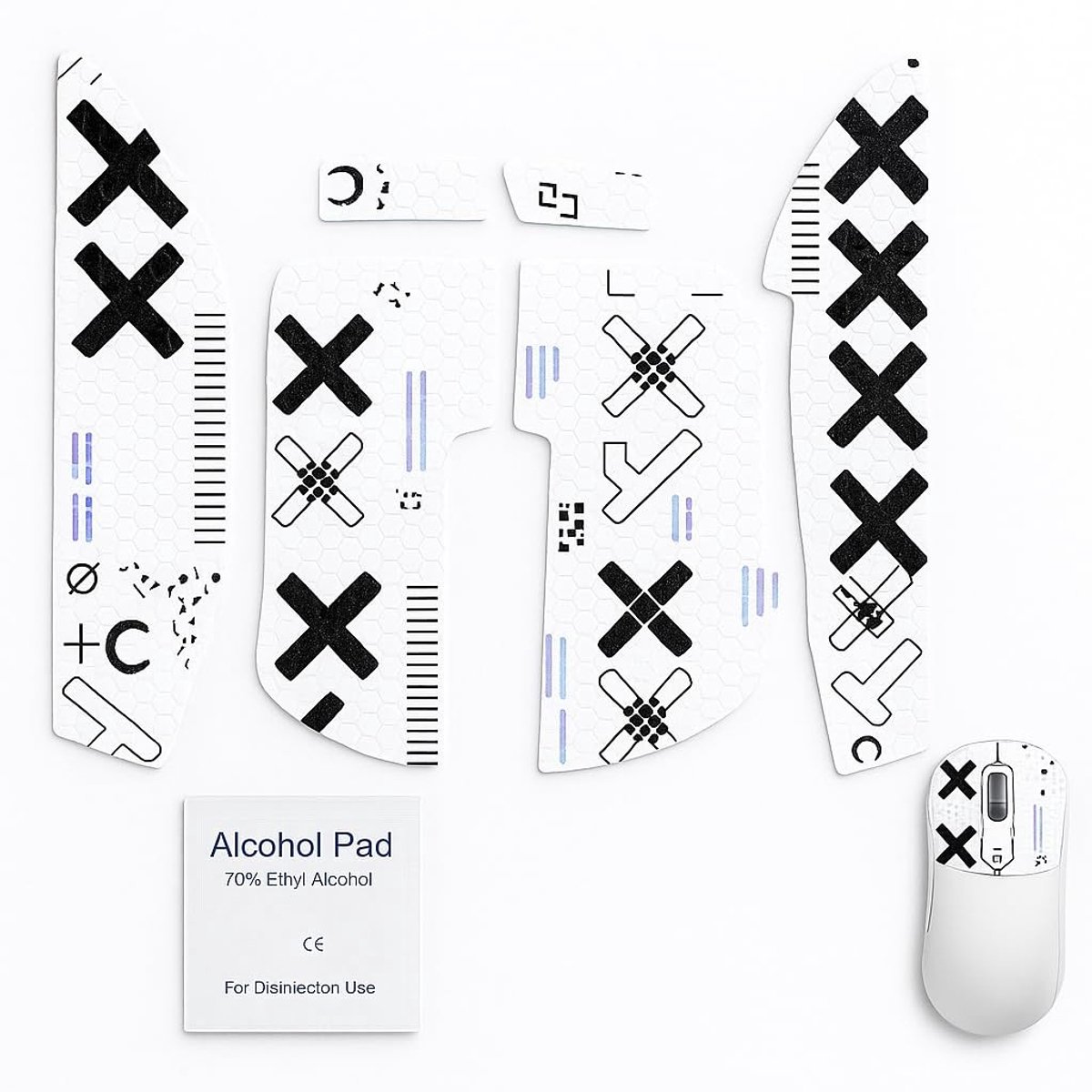 Solidchoice - Mouse Grip Tape Set voor Verbeterde Controle en Comfort